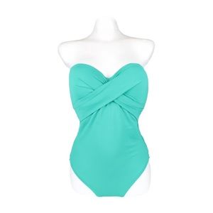 Kate Spade Aqua Teal One Piece Swimsuit